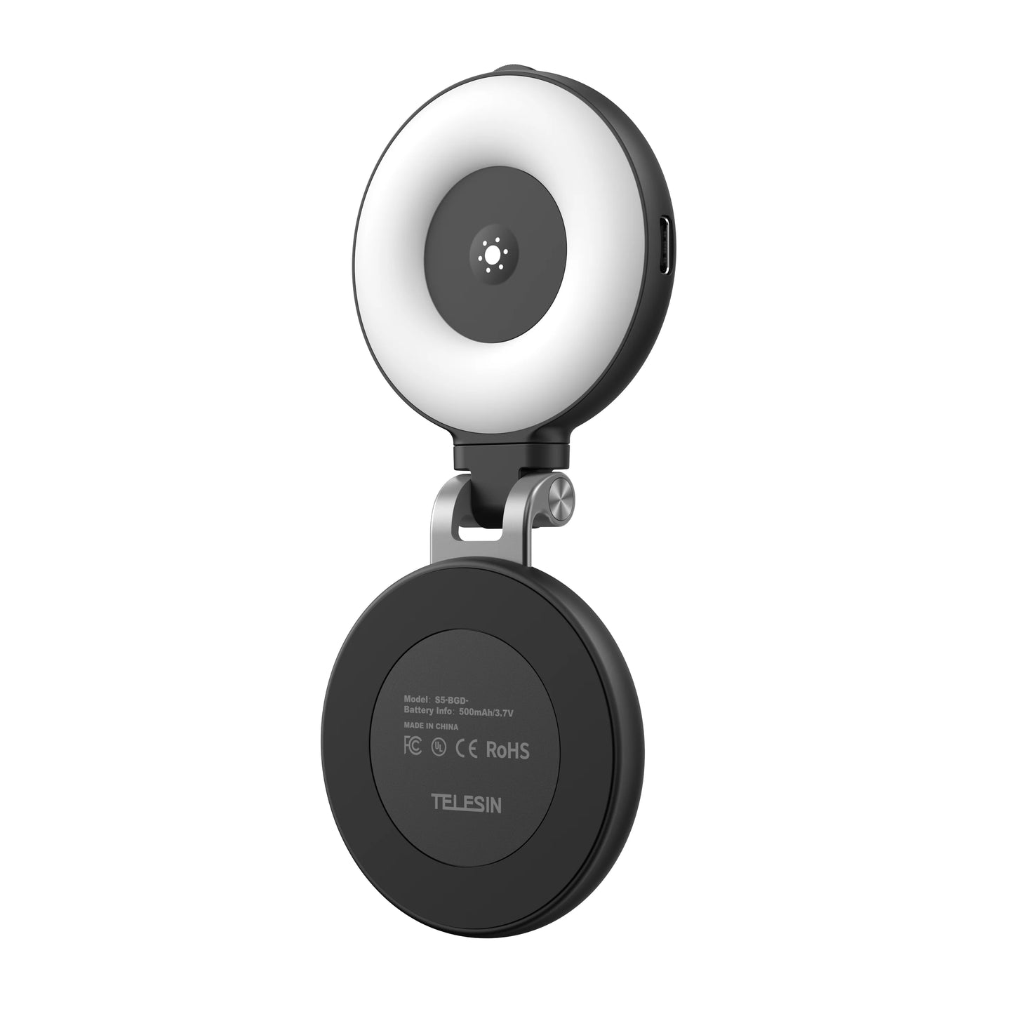 Magnetic Fill Light Mini Sselfie Ring Fill Light 3 Modes with Mirror Light Universal for Smartphone Iphone Android
