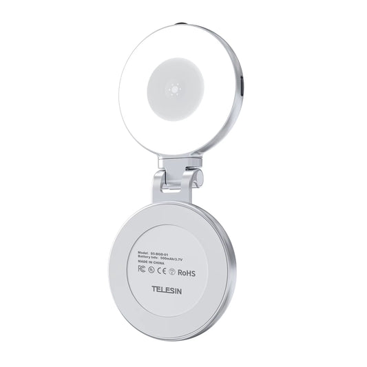 Magnetic Fill Light Mini Sselfie Ring Fill Light 3 Modes with Mirror Light Universal for Smartphone Iphone Android